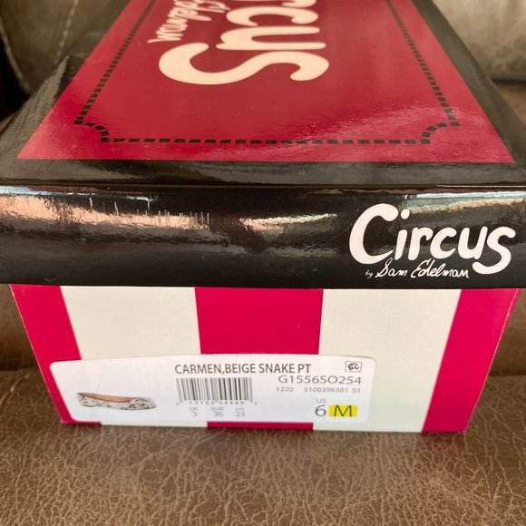 Circus by Sam Edelman Carmen Beige Snake Size 6 - Picture 5 of 6